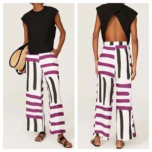 Mossi Printed Wide Leg Pants with imperfections Size US 8